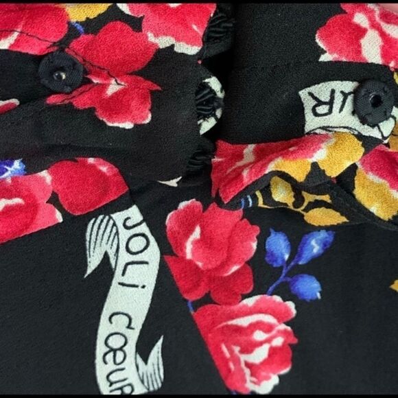 Vintage Dana Buchman Floral Silk Dress Size 6 - Picture 8 of 9